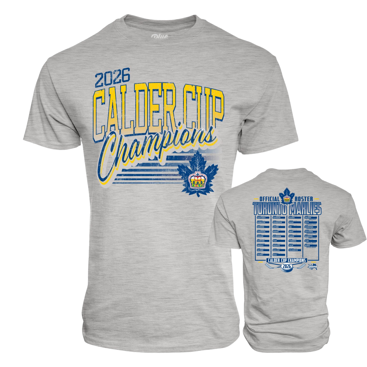 Toronto Marlies 2026 Calder Cup Champions Adult Roster T-Shirt