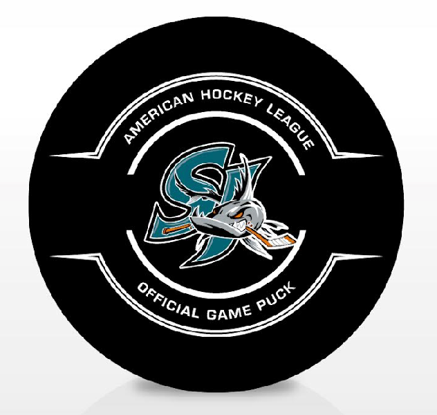 San Jose Barracuda Official 90th Anniversary Edition Game Puck