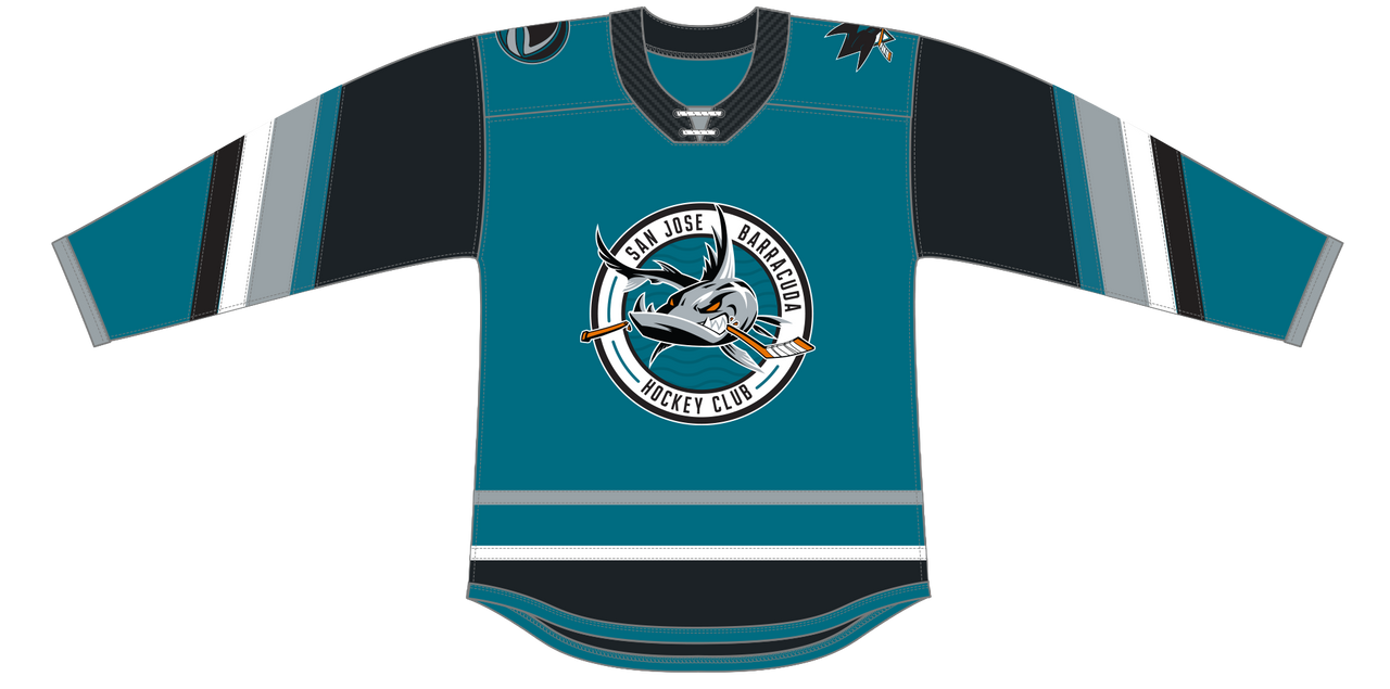 CCM Quicklite San Jose Barracuda Teal Third Jersey (25-26)