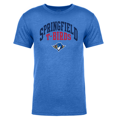 108 Stitches Springfield Thunderbirds Adult Athletic Short Sleeve T-Shirt