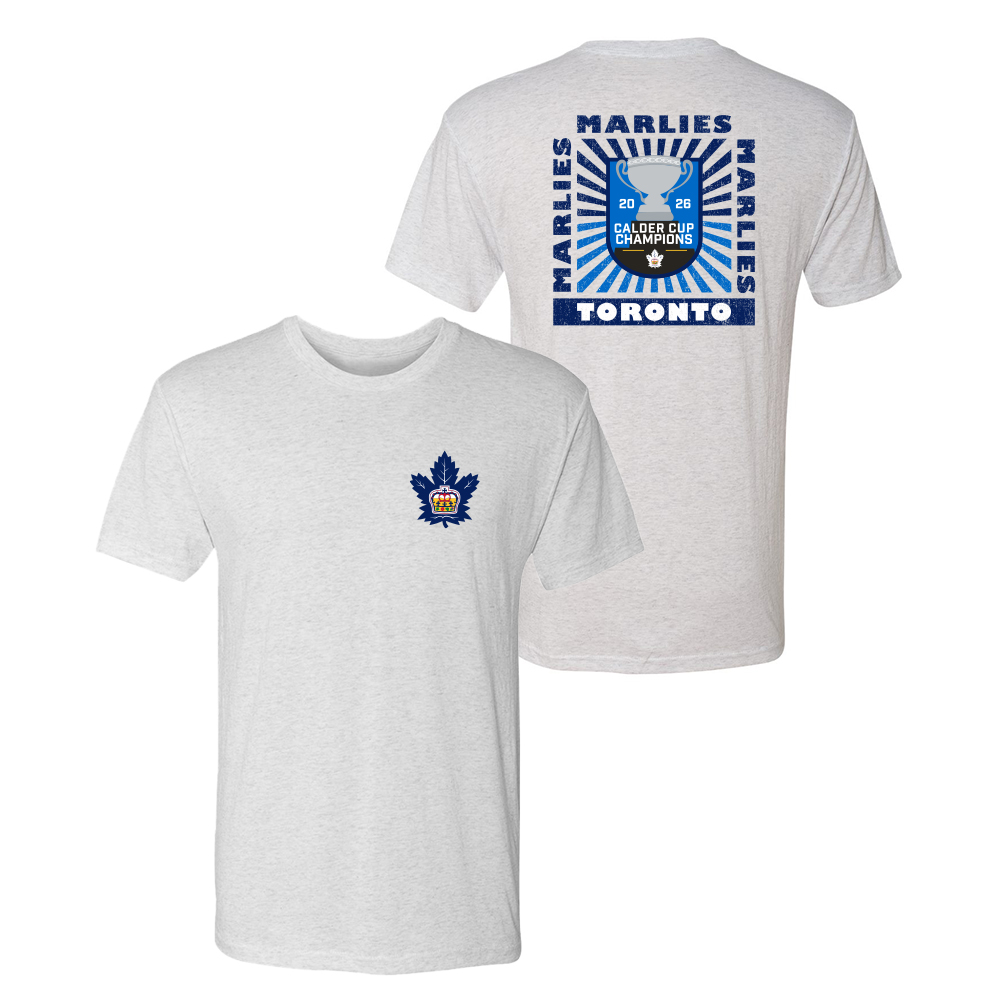 108 Stitches Toronto Marlies 2026 Calder Cup Champions Sunspot T-Shirt
