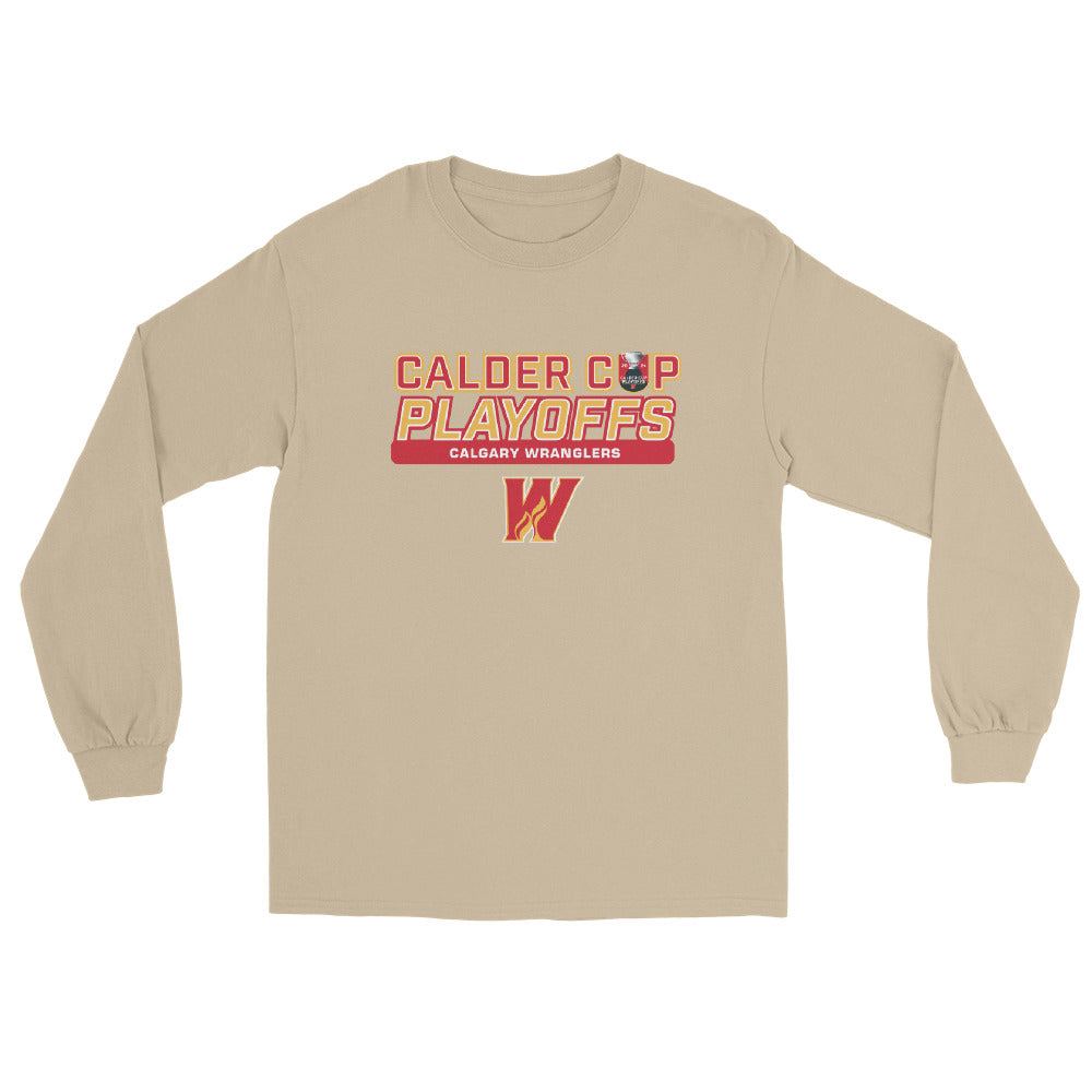 Calgary Wranglers 2024 Calder Cup Playoffs Adult Long Sleeve Tee