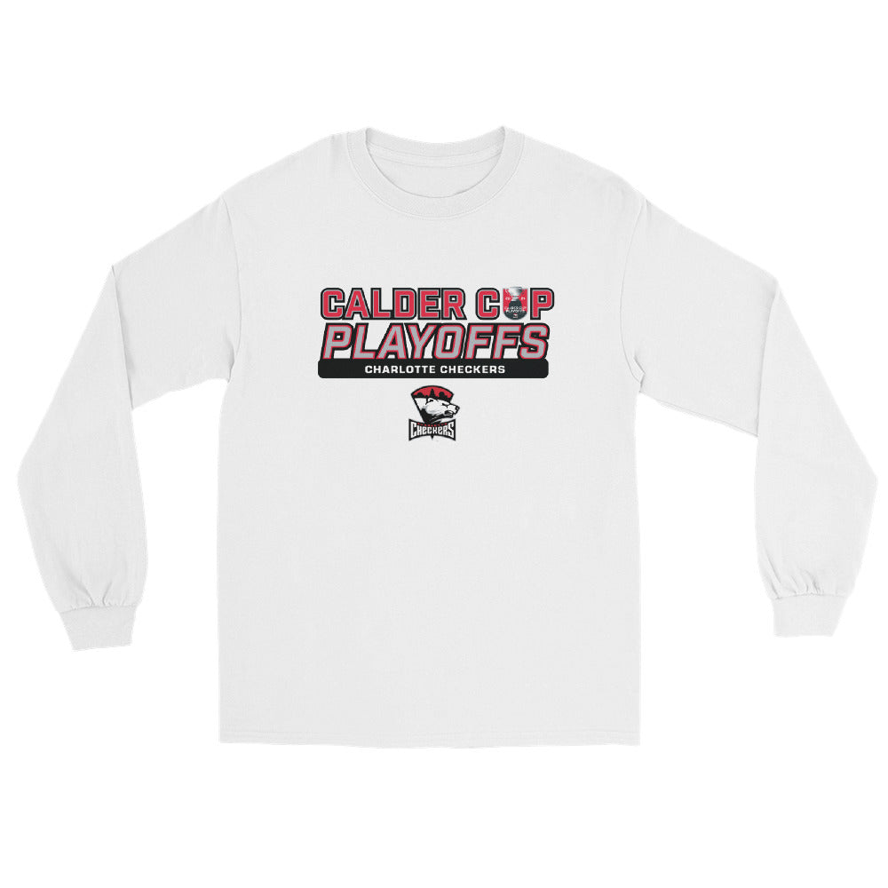 Charlotte Checkers 2024 Calder Cup Playoffs Adult Long Sleeve Tee