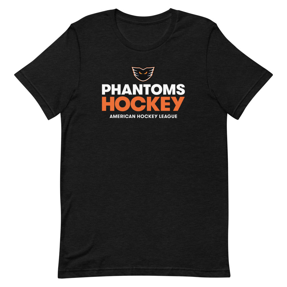 Lehigh Valley Phantoms Hockey Adult Premium Short-Sleeve T-Shirt (Sidewalk Sale, Black, 3XL)