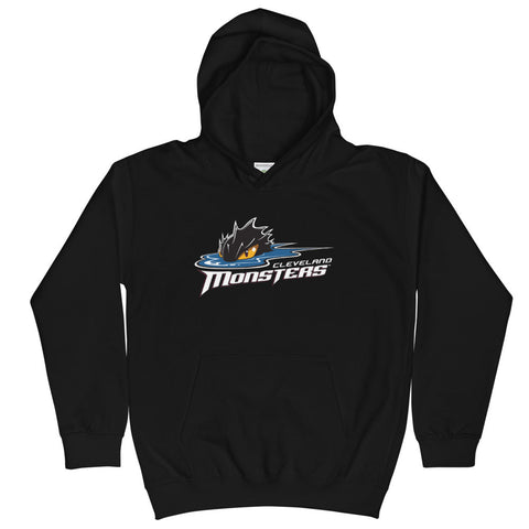 Cleveland Monsters Youth Primary Logo Pullover Hoodie (Sidewalk Sale, Black, Youth XL)