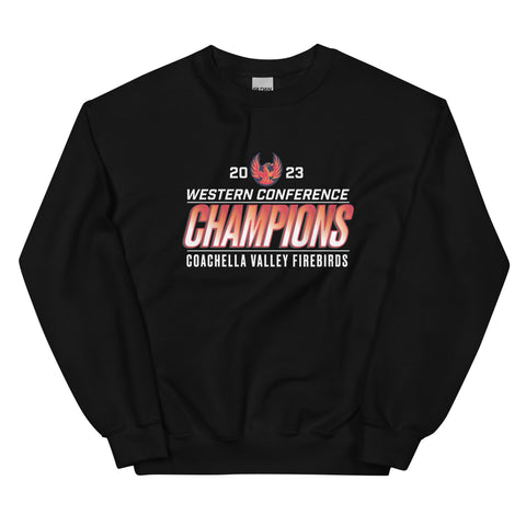 Coachella Valley Firebirds 2023 Western Conference Champions Adult Crewneck Sweatshirt