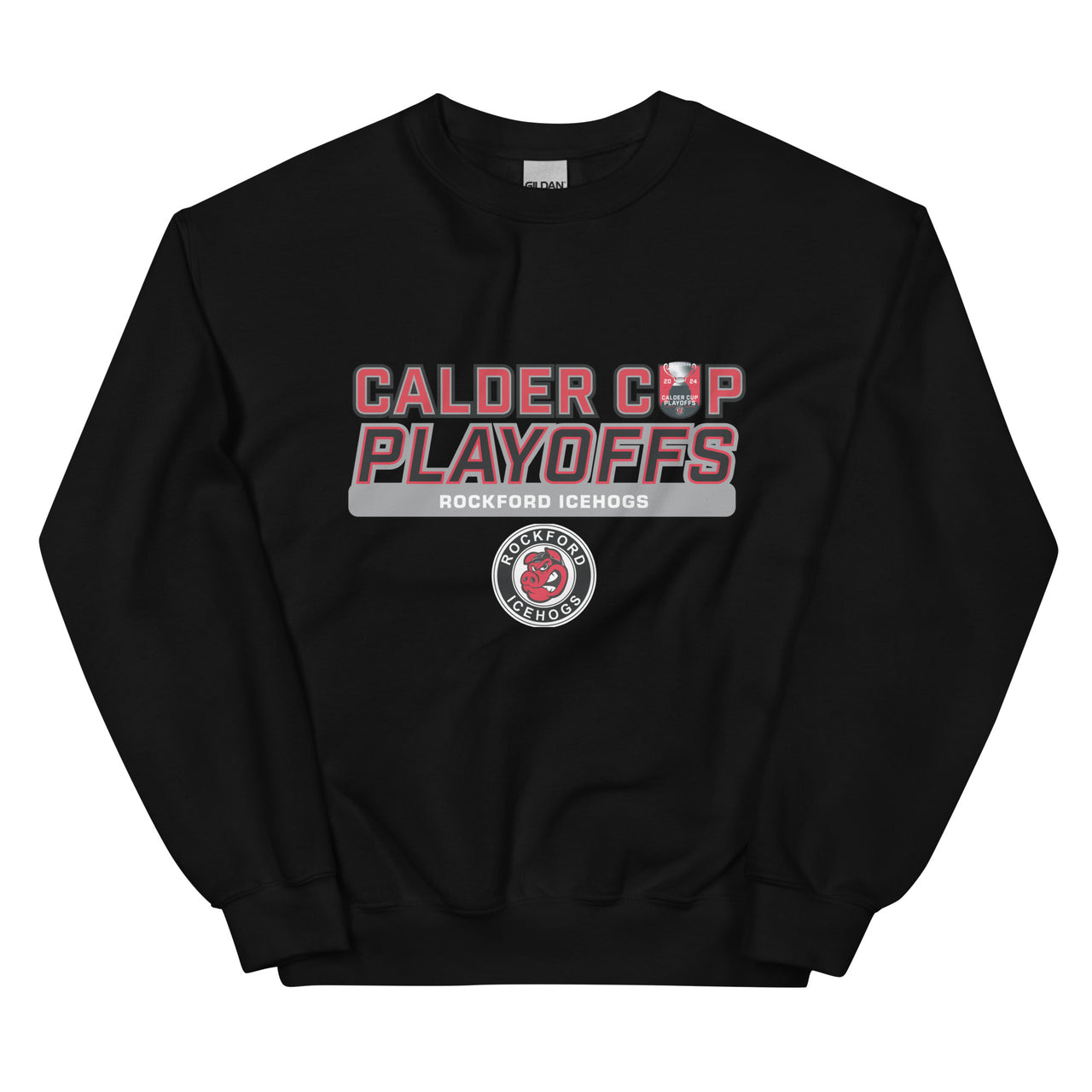Rockford Icehogs 2024 Calder Cup Playoffs Adult Crew Neck Sweatshirt