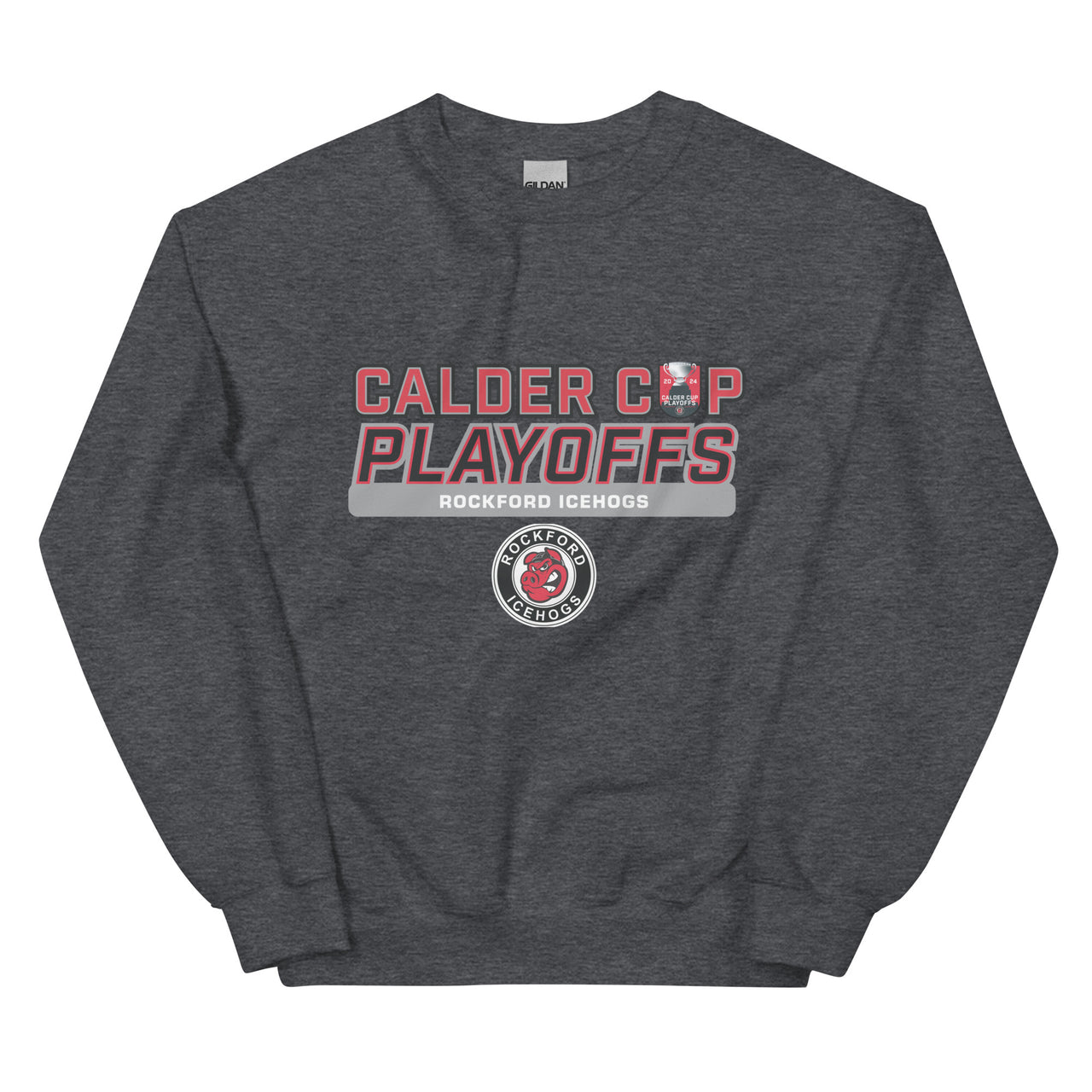 Rockford Icehogs 2024 Calder Cup Playoffs Adult Crew Neck Sweatshirt
