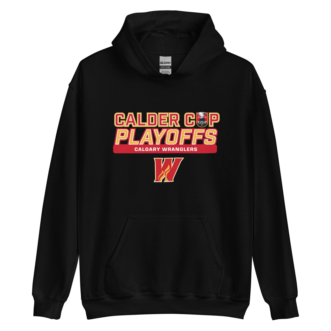 Calgary Wranglers 2024 Calder Cup Playoffs Adult Pullover Hoodie