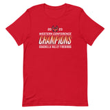 Coachella Valley Firebirds 2023 Western Conference Champions Adult Short Sleeve T-Shirt