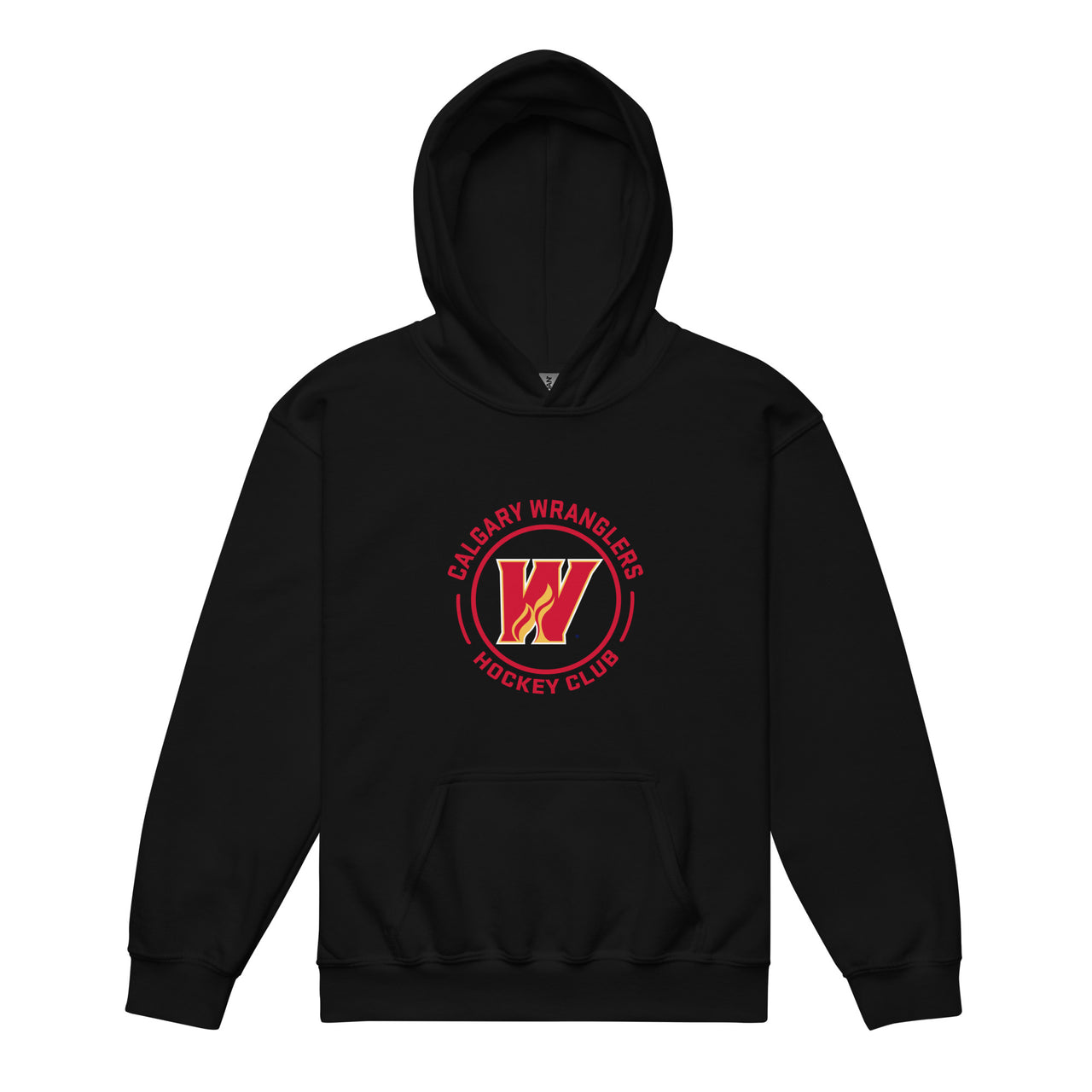 Calgary Wranglers Youth Faceoff Pullover Hoodie