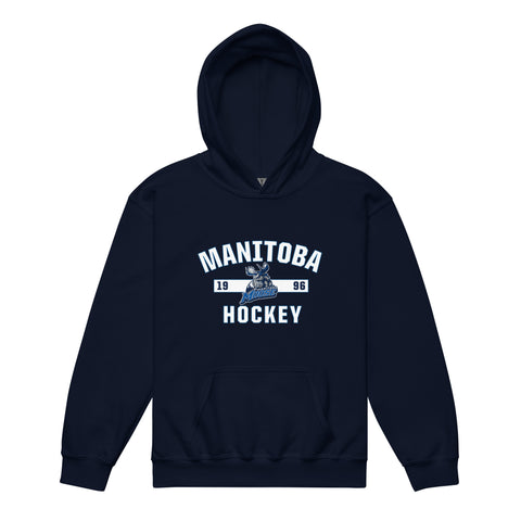 Manitoba Moose Established Logo Youth Pullover Hoodie