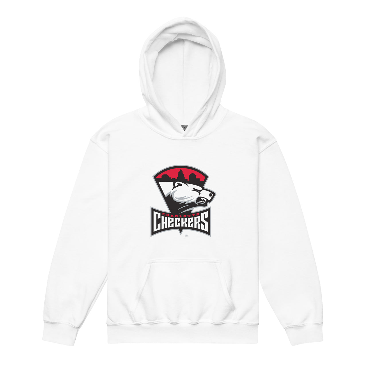 Charlotte Checkers Primary Logo Youth Pullover Hoodie