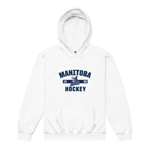 Manitoba Moose Established Logo Youth Pullover Hoodie