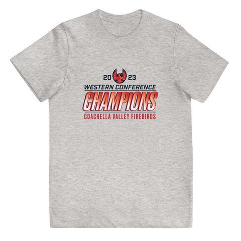 Coachella Valley Firebirds 2023 Western Conference Champions Youth Short Sleve T-Shirt