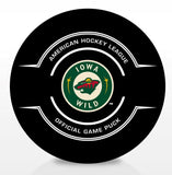 Iowa Wild Official Center Ice Game Puck