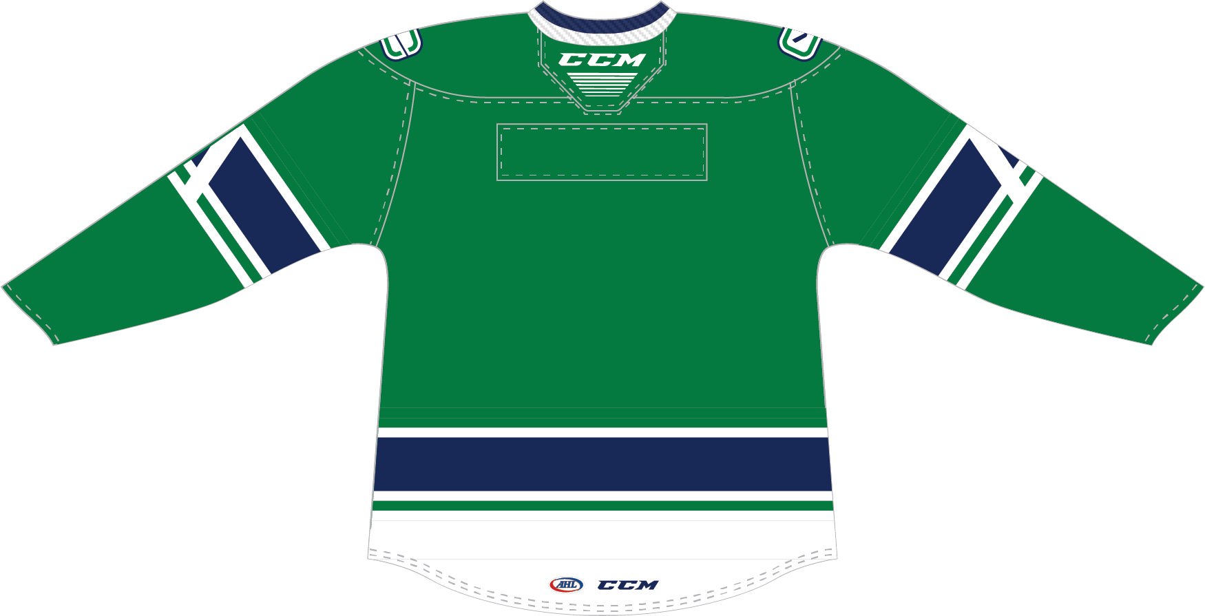 Adult Mighty Ducks Hockey Green Jersey 