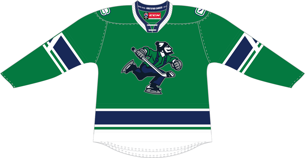 CCM Quicklite Abbotsford Canucks Customized Premier Green Jersey