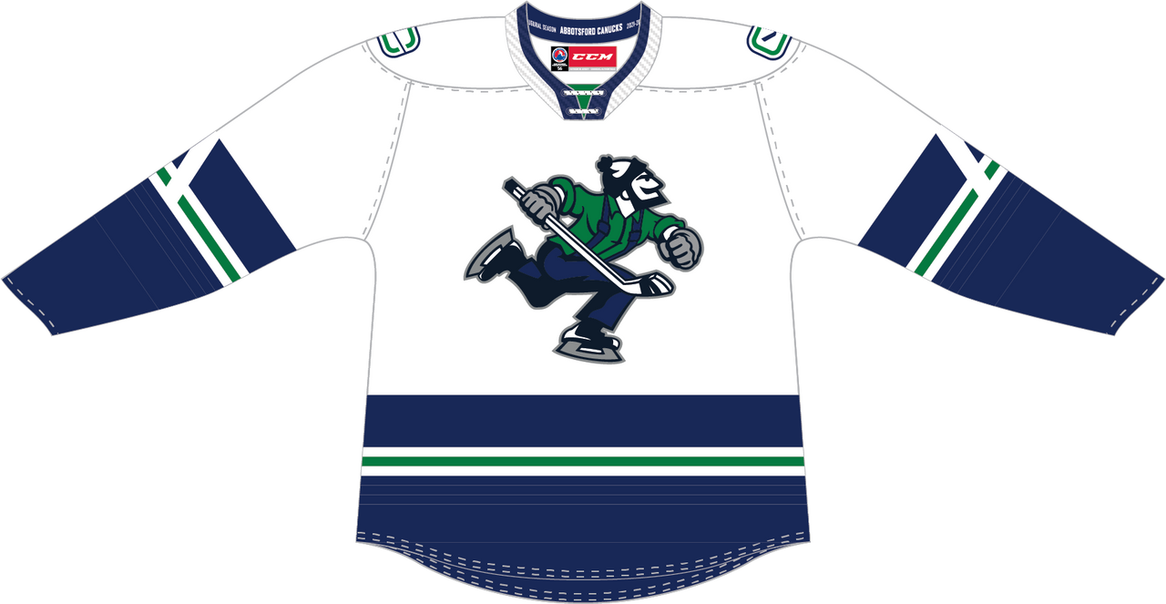 CCM Quicklite Abbotsford Canucks Premier White Jersey
