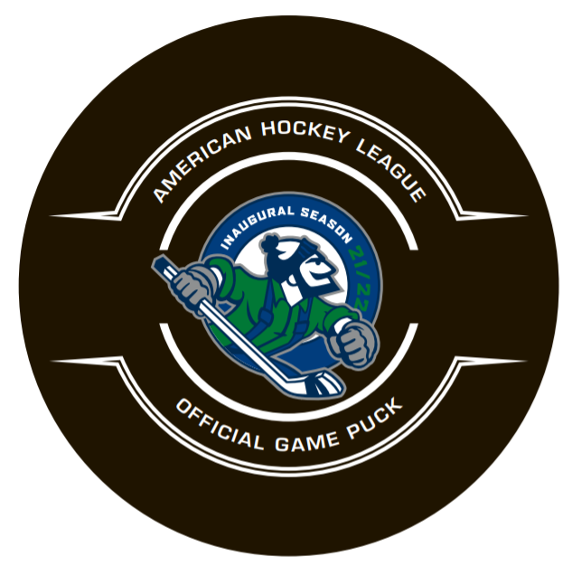 Abbotsford Canucks Official Center Ice Game Puck - Inaugural Season