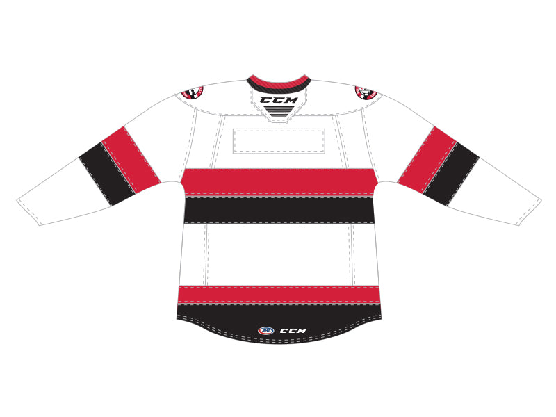 CCM Quicklite Belleville Senators Customized Premier White Jersey