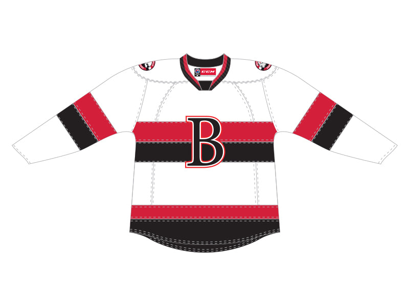 CCM Quicklite Belleville Senators Customized Premier White Jersey