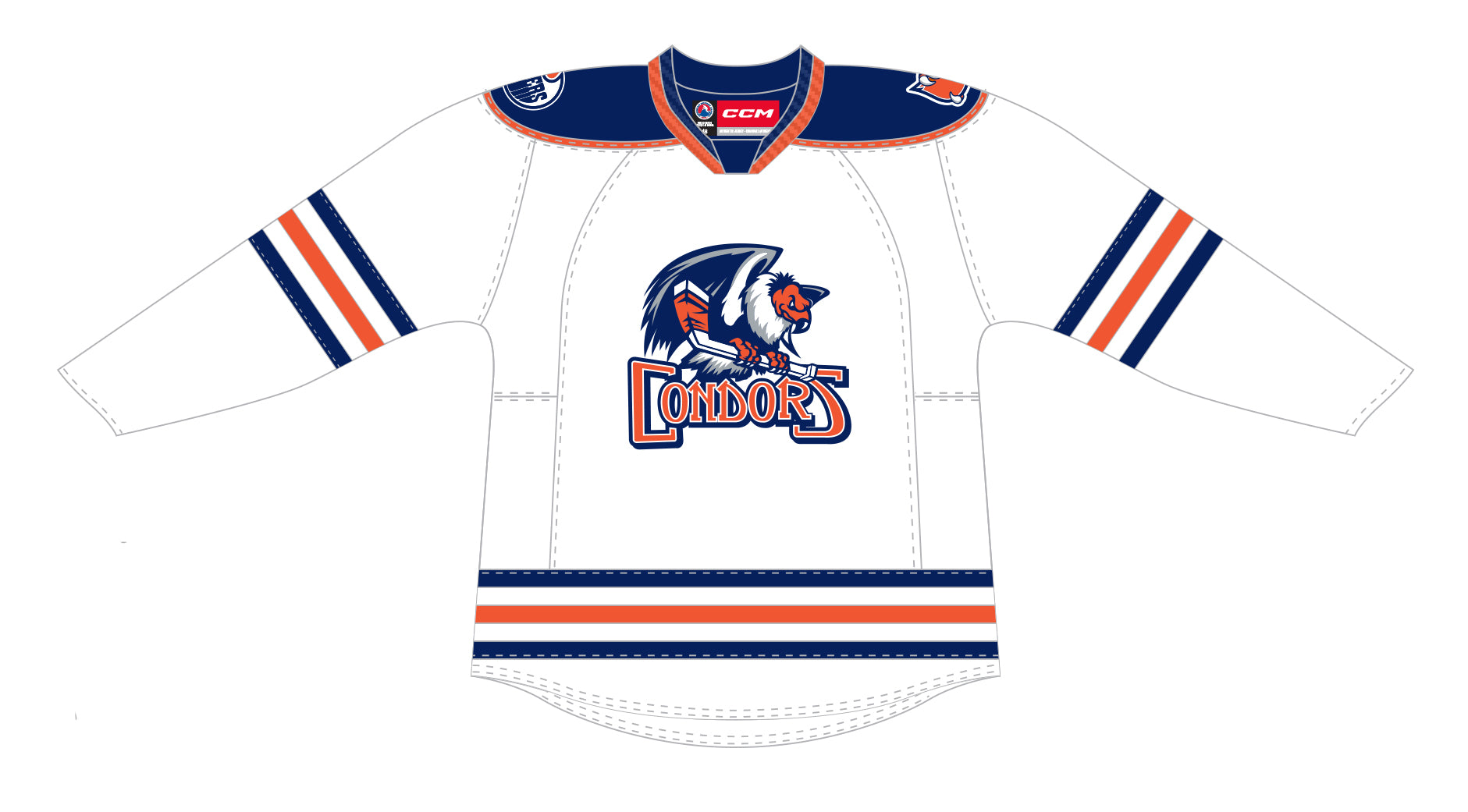 CCM Quicklite Manitoba Moose Premier White Jersey