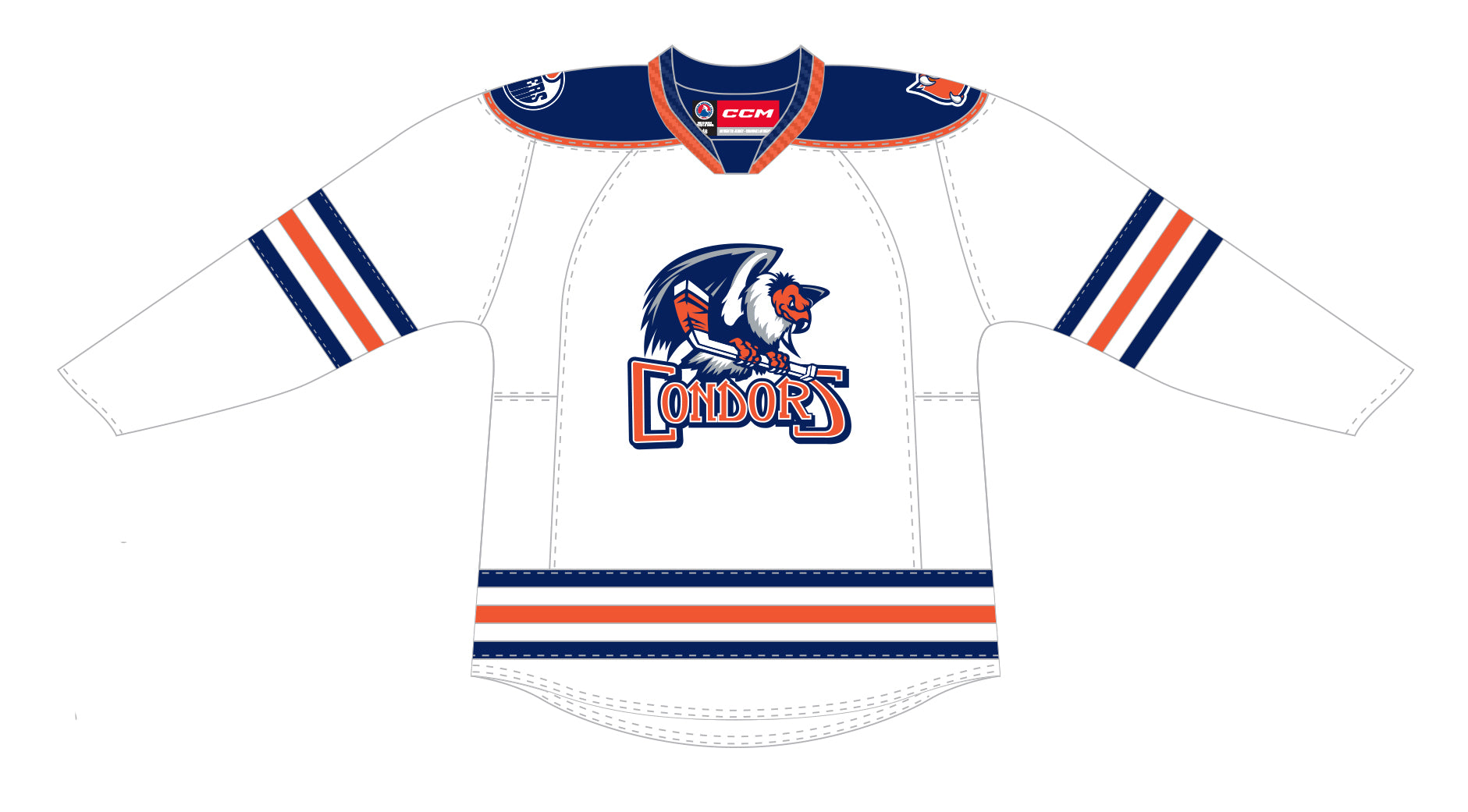 Cleveland Monsters White Quicklite Jersey