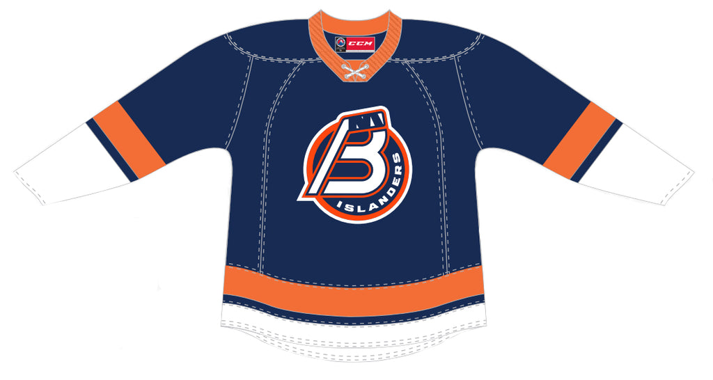 CCM Quicklite Bridgeport Islanders Customized Premier Blue Jersey