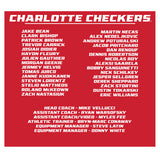 Charlotte Checkers 2019 Calder Cup Champions Roster T-Shirt