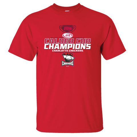 Charlotte Checkers 2019 Calder Cup Champions Roster T-Shirt