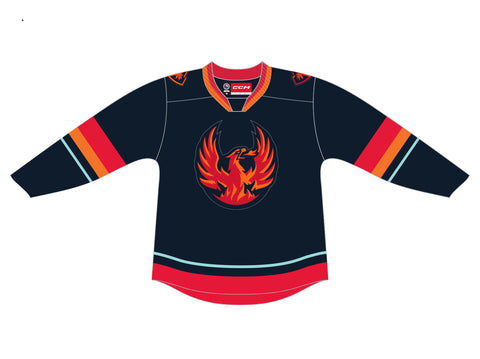 CCM Quicklite Coachella Valley Firebirds Customized Premier Dark Jersey