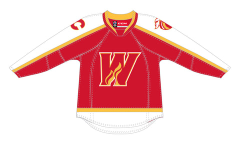 Red Calgary Hockey Jersey