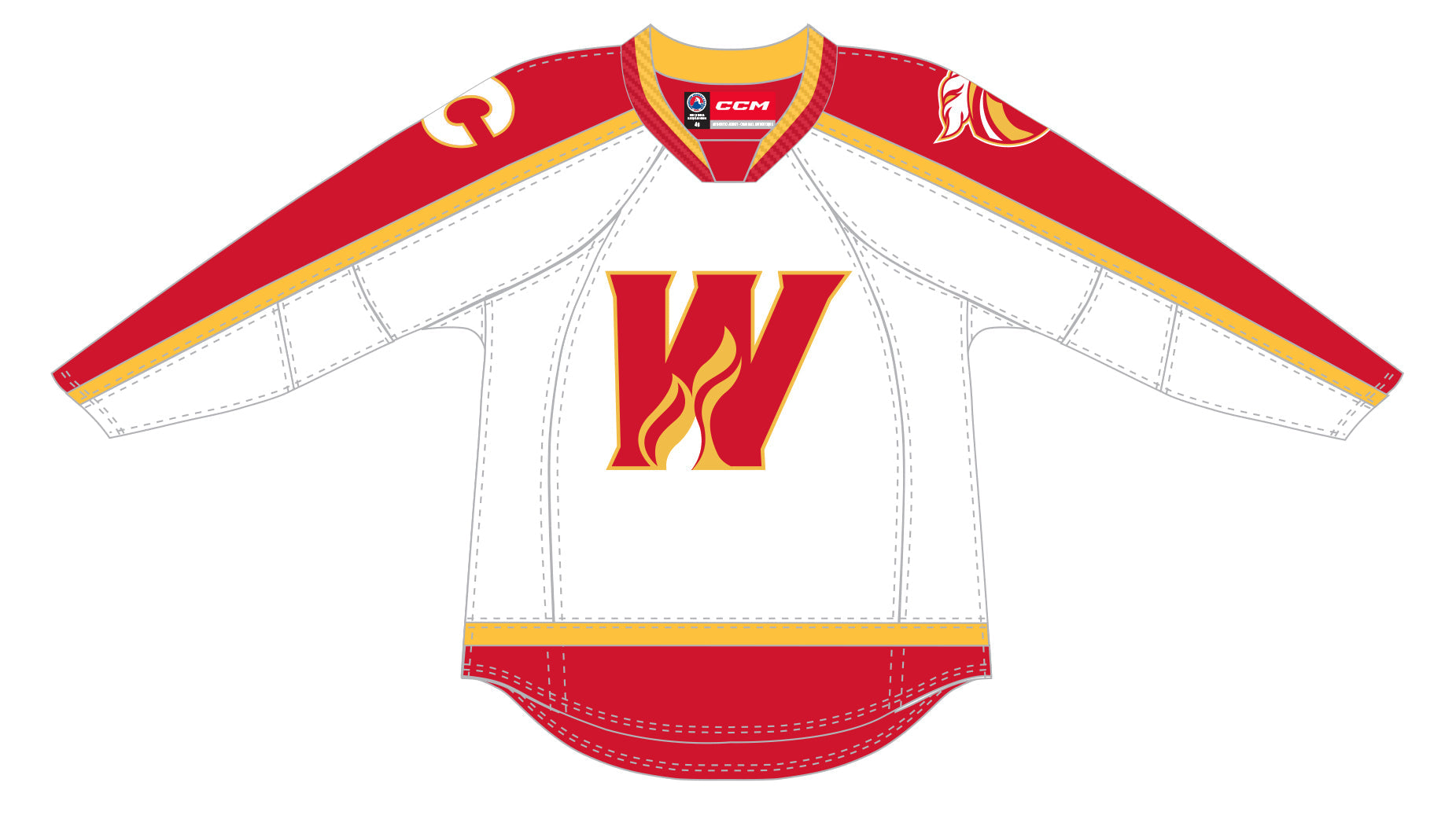 CCM Quicklite Chicago Wolves Premier White Jersey