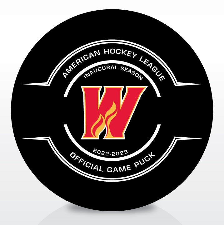 Calgary Wranglers Official Center Ice Game Puck