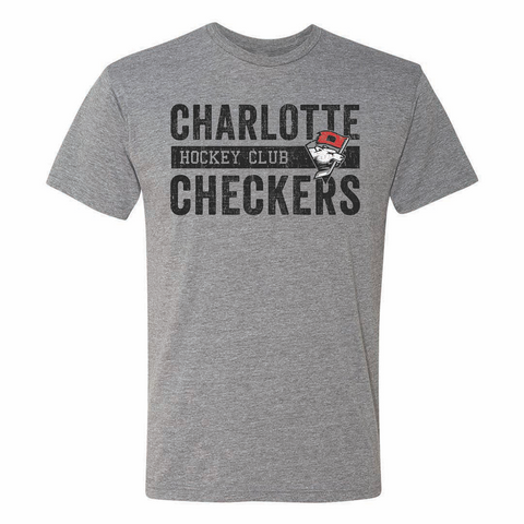 108 Stitches Charlotte Checkers Hockey Club Adult Short Sleeve T-Shirt