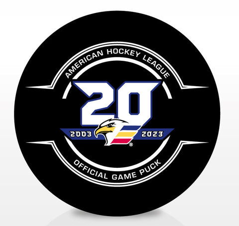 Colorado Eagles 20th Anniversary Official Center Ice Game Puck