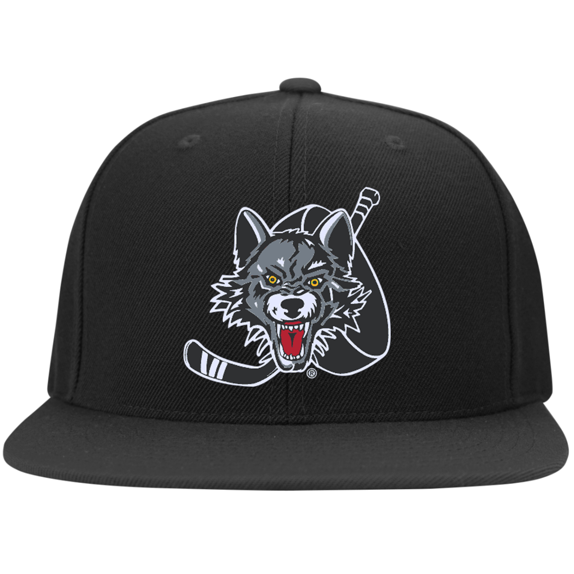 Chicago Wolves Flat Bill High-Profile Snapback Hat (sidewalk sale)