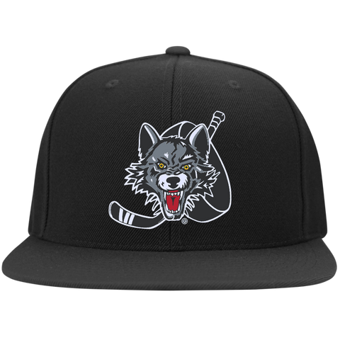 Chicago Wolves Flat Bill High-Profile Snapback Hat (sidewalk sale)