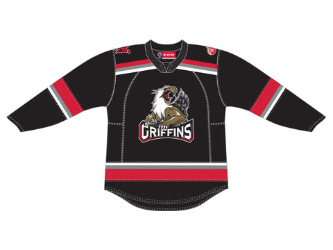 CCM Quicklite Grand Rapids Griffins Customized Premier Black Jersey