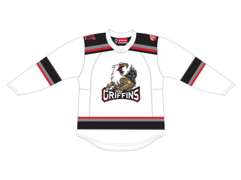 CCM Quicklite Grand Rapids Griffins Customized Premier White Jersey