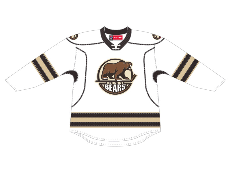 CCM Quicklite Hershey Bears Customized Premier White Jersey