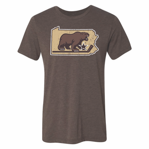 108 Stitches Hershey Bears Adult State of Pennsylvania Short Sleeve T-Shirt