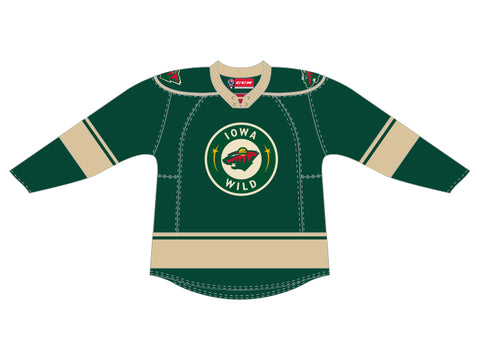 CCM Quicklite Iowa Wild Premier Green Jersey