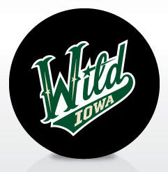 Iowa Wild Team Logo Souvenir Puck