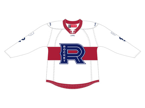 CCM Quicklite Laval Rocket Customized Premier White Jersey