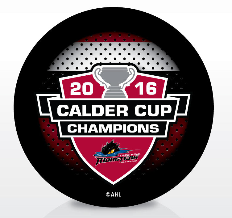 Lake Erie Monsters 2016 Calder Cup Champions Souvenir Puck