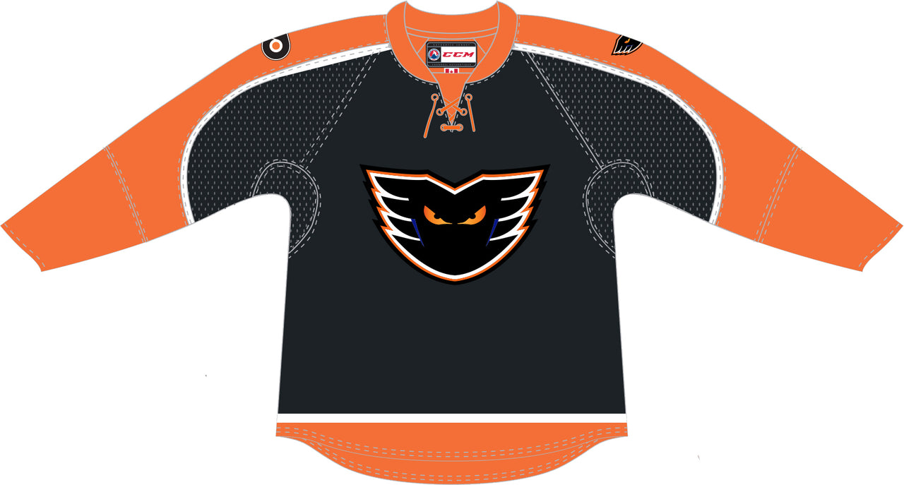 CCM Quicklite Lehigh Valley Phantoms Premier Black Jersey