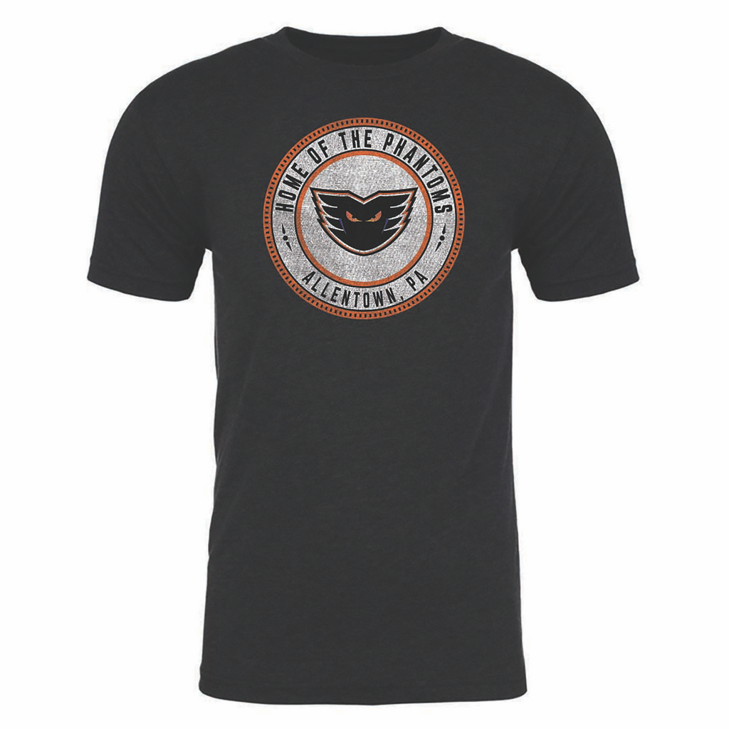 108 Stitches Lehigh Valley Phantoms Puck Decal Short Sleeve T-Shirt