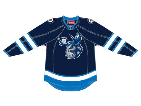 Manitoba Moose Hockey Jersey AHL Youth Size Small Green SP Brand RARE
